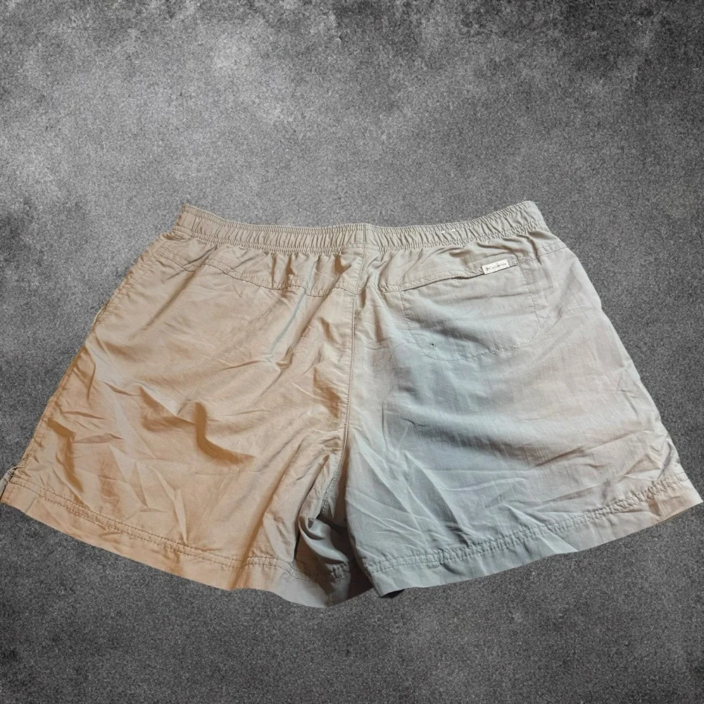 Columbia Women's ‎ Shorts Elastic Waist Gray Outdoor Hiking Fishing Casual Large